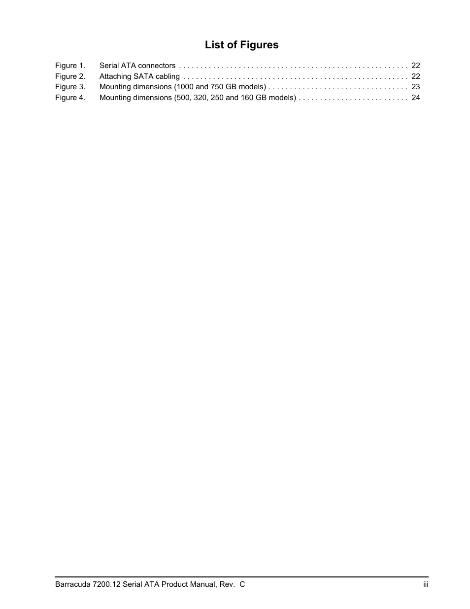 List of figures | Seagate BARRACUDA ST3750528AS User Manual | Page 7 / 50