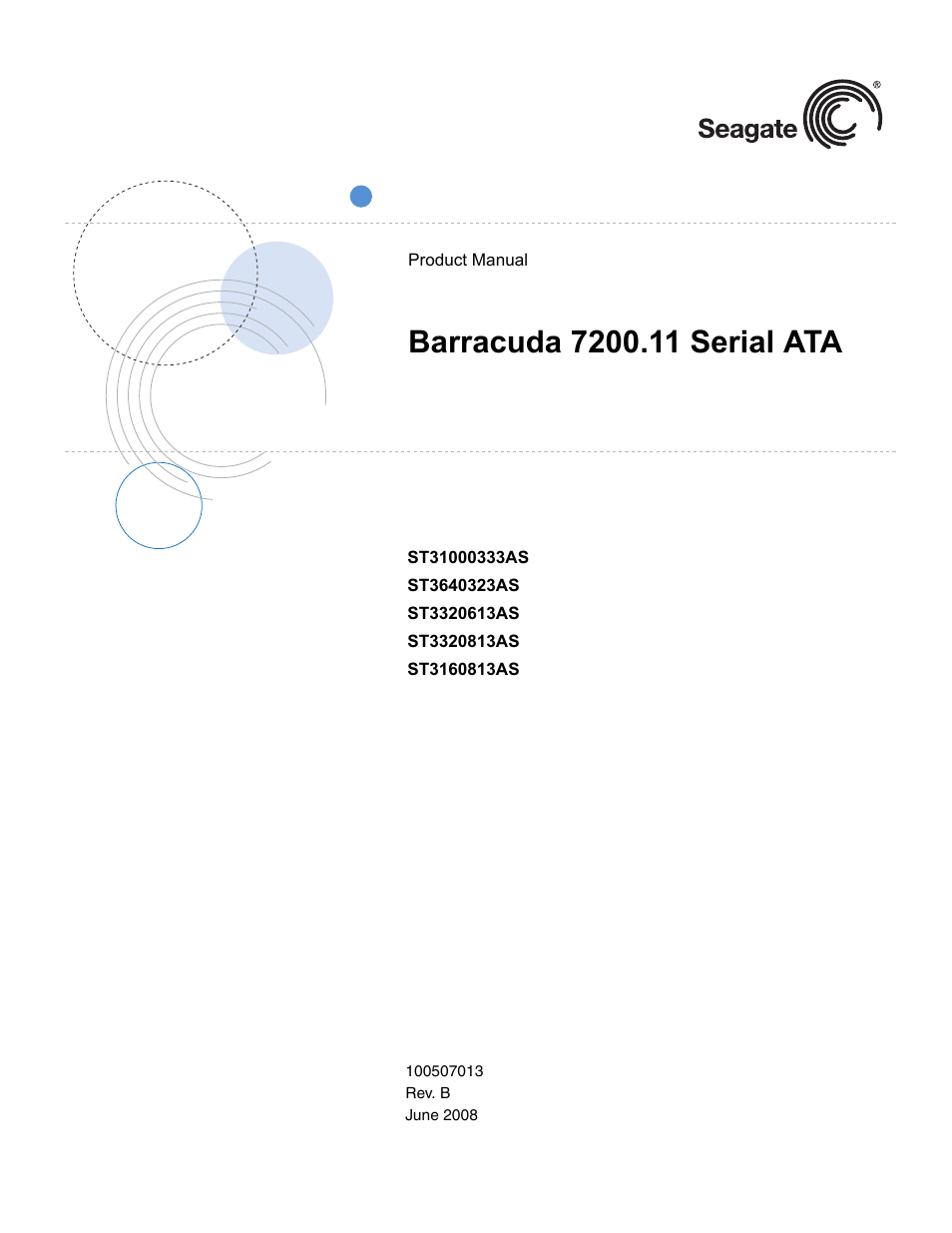 Seagate BARRACUDA 7200.11 User Manual | 46 pages
