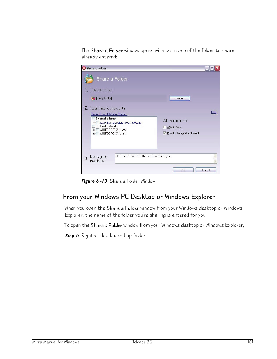 From your windows pc desktop or windows explorer | Seagate Server User Manual | Page 109 / 149