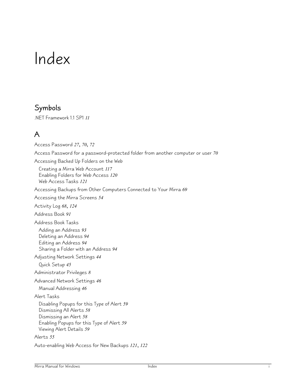 Index, Symbols | Seagate Server User Manual | Page 140 / 149