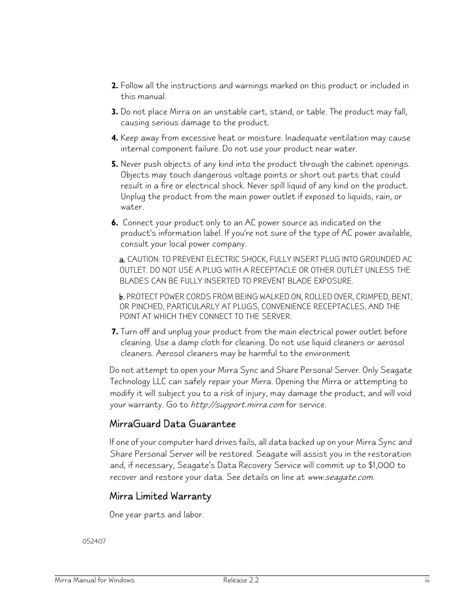Seagate Server User Manual | Page 4 / 149