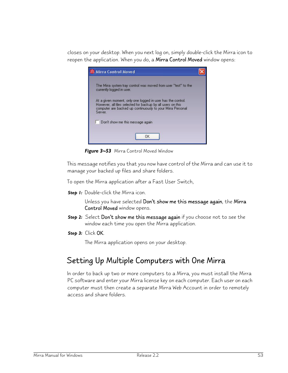 Setting up multiple computers with one mirra | Seagate Server User Manual | Page 61 / 149