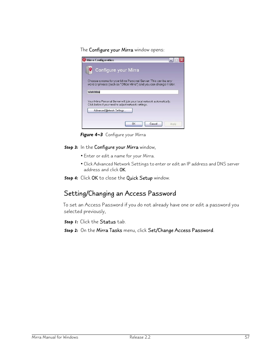 Setting/changing an access password | Seagate Server User Manual | Page 65 / 149