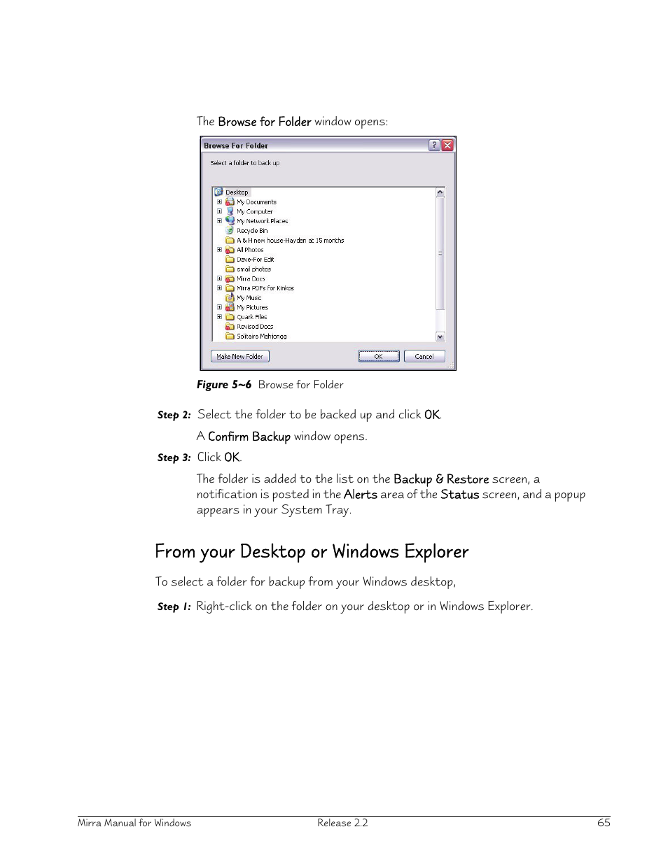 From your desktop or windows explorer | Seagate Server User Manual | Page 73 / 149