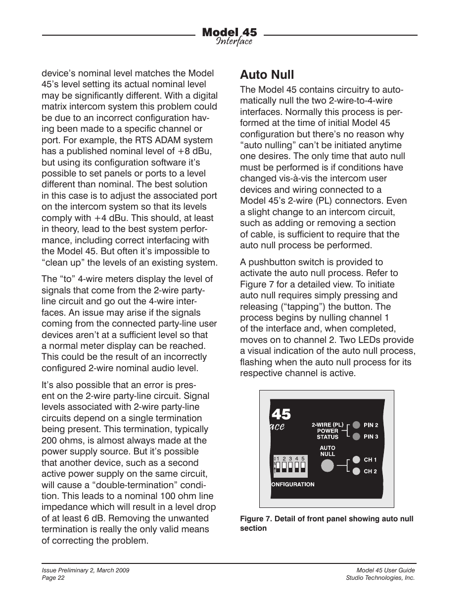 Auto null | StudioTech M45-00151 User Manual | Page 22 / 31