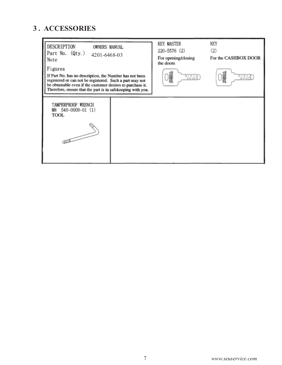 3 . accessories | Sega 999-0886-01 User Manual | Page 12 / 85