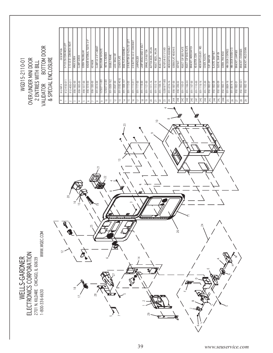 Wells-gardner, Electronics corporation | Sega 999-0886-01 User Manual | Page 44 / 85