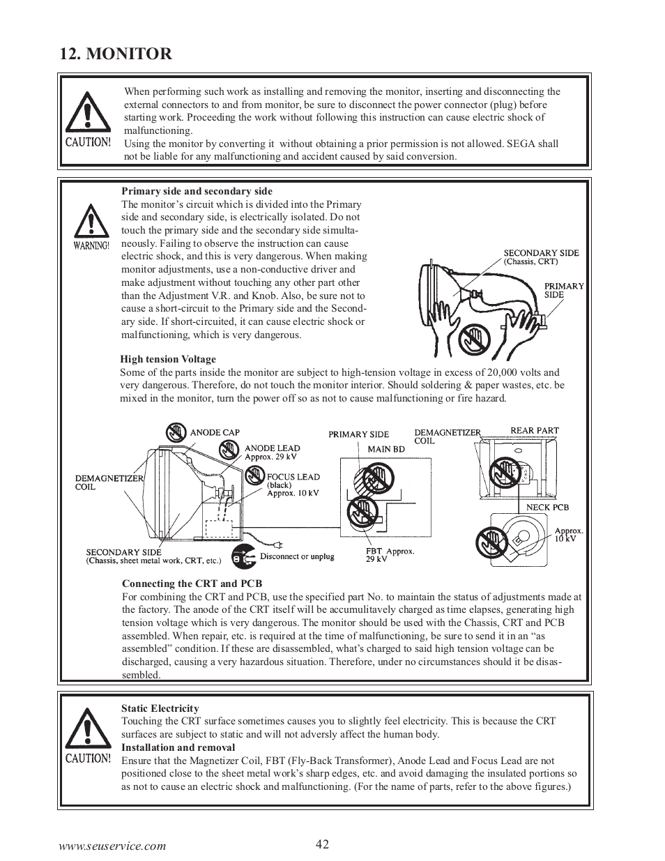 Monitor | Sega 999-0886-01 User Manual | Page 47 / 85