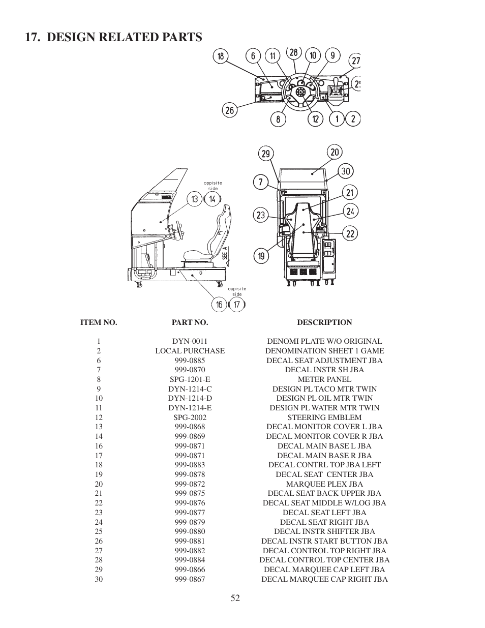 Design related parts | Sega 999-0886 User Manual | Page 55 / 82