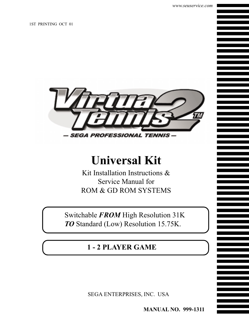 Sega Genesis 2 User Manual | 33 pages