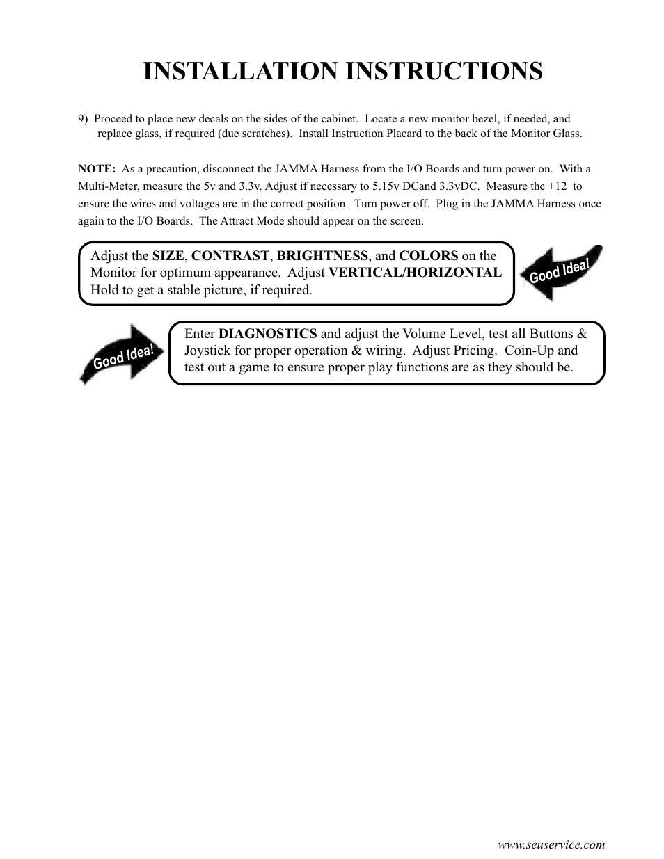 Installation instructions | Sega Genesis 2 User Manual | Page 9 / 33