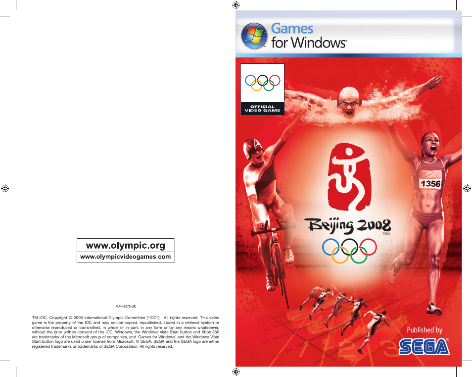 Sega OLYMPIC 2008 MAN-S075-UK User Manual | 19 pages