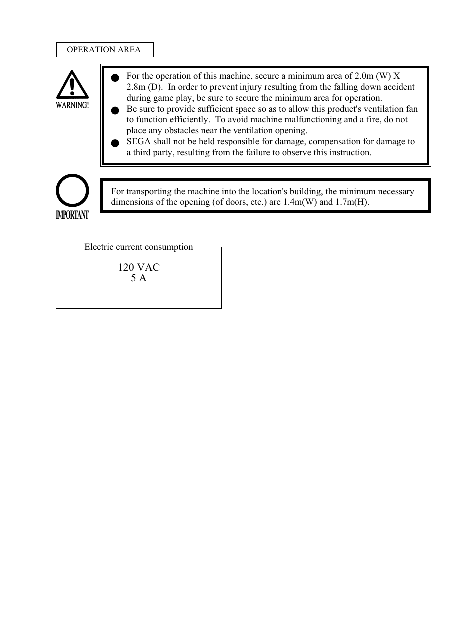 Important | Sega 999-1108 User Manual | Page 10 / 118