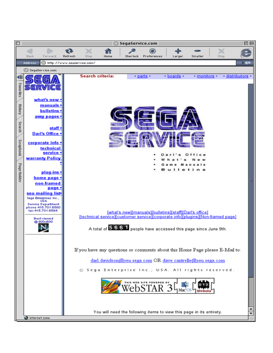 Sega 999-1108 User Manual | Page 117 / 118