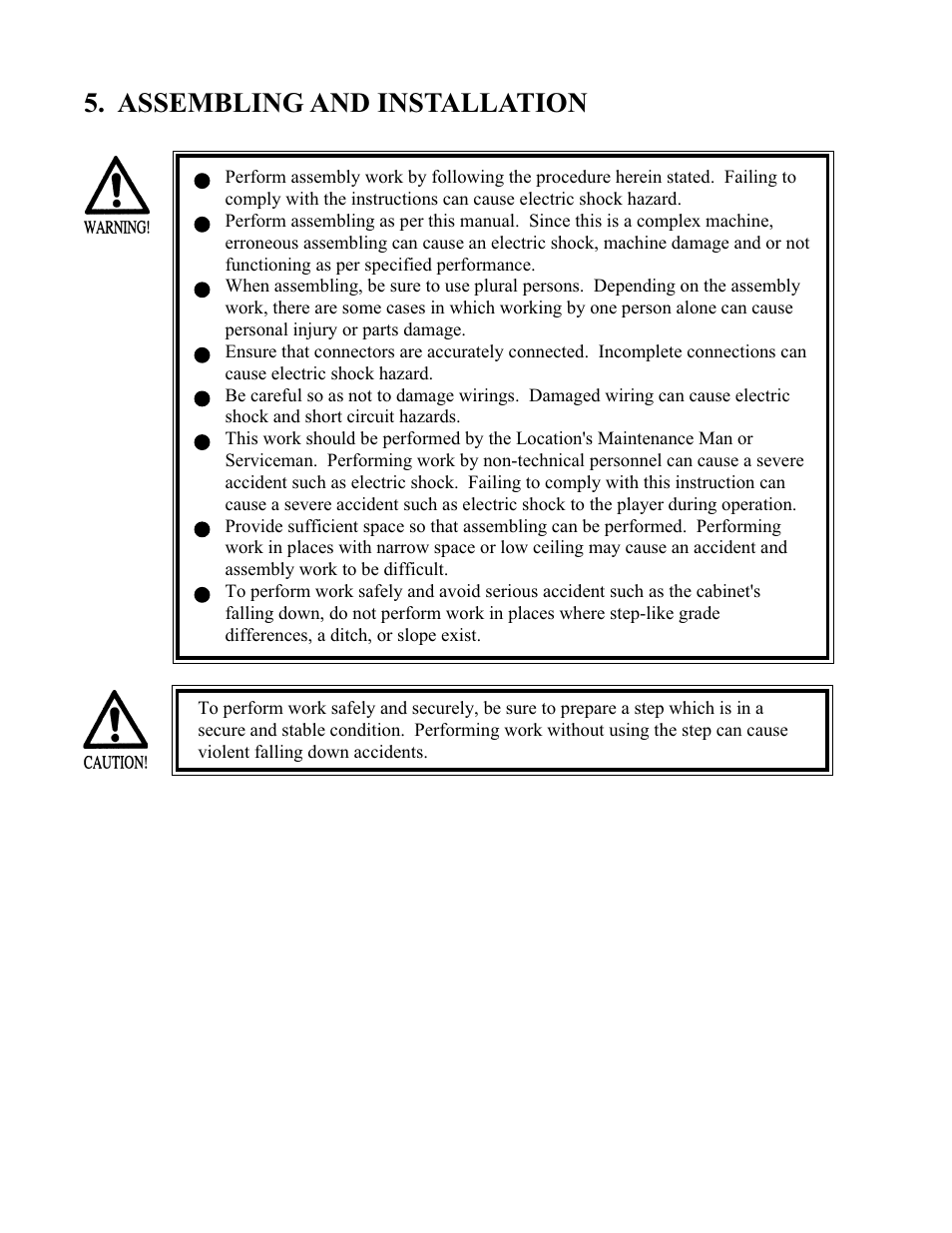 Assembling and installation | Sega 999-1108 User Manual | Page 17 / 118