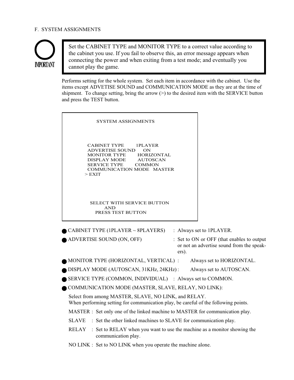 Important | Sega 999-1108 User Manual | Page 40 / 118