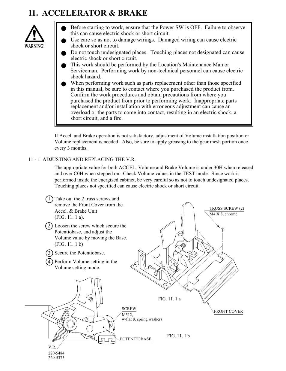 Accelerator & brake | Sega 999-1108 User Manual | Page 67 / 118