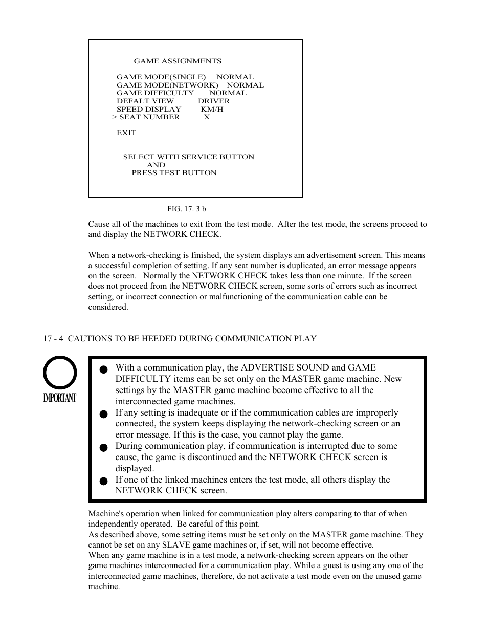 Important | Sega 999-1108 User Manual | Page 91 / 118