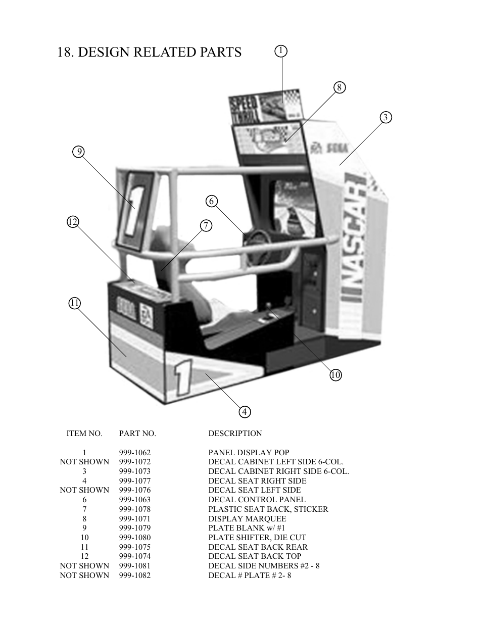 Design related parts | Sega 999-1108 User Manual | Page 92 / 118