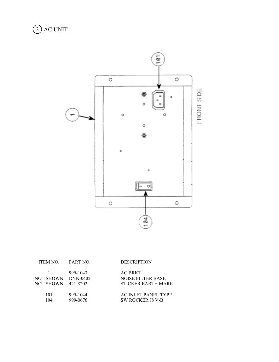 2 ac unit | Sega 999-1108 User Manual | Page 94 / 118
