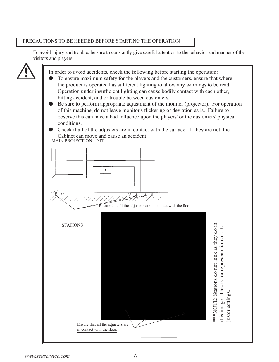 Warning, Operation | Sega LTM170E6-L04 User Manual | Page 14 / 66