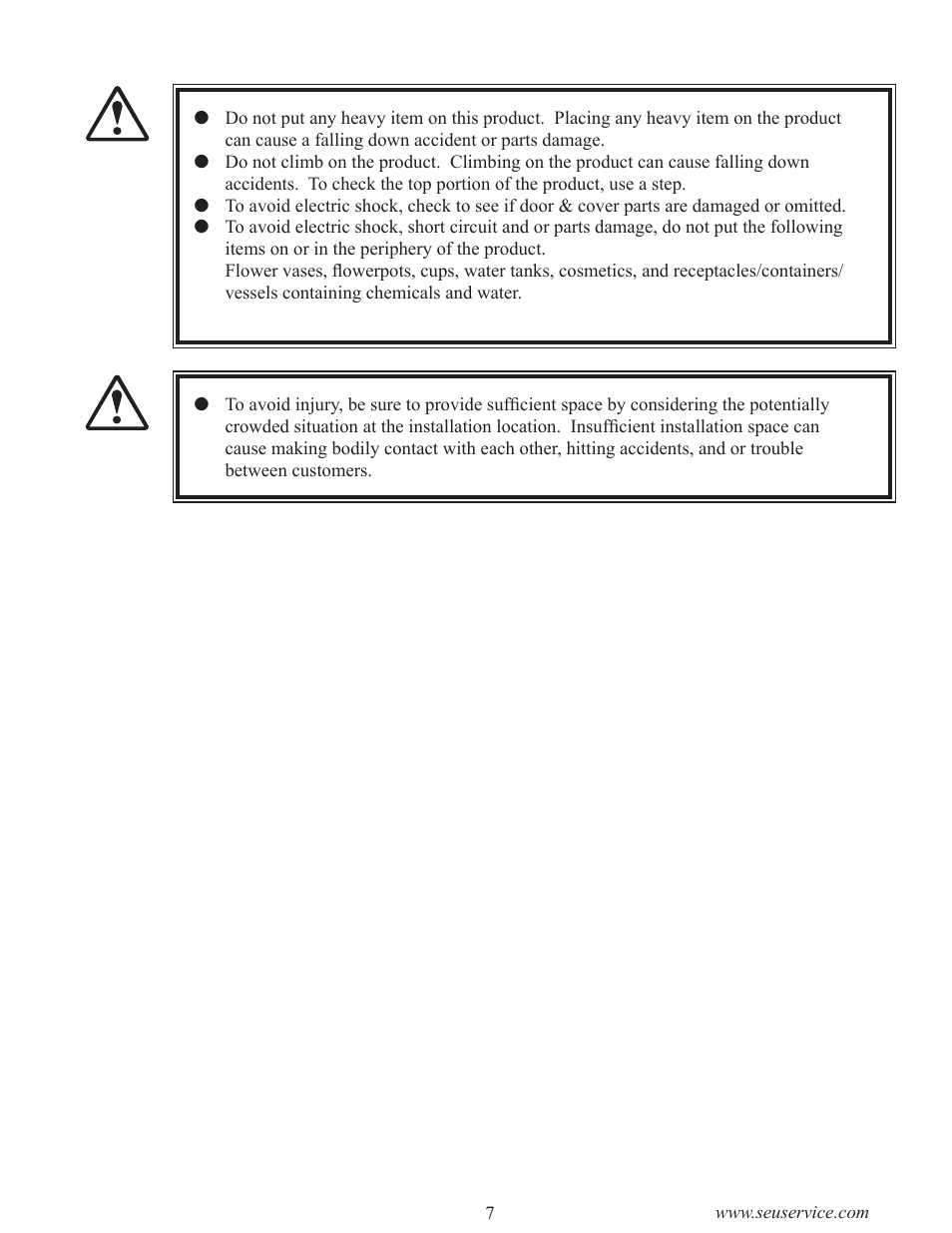 Caution, Warning | Sega LTM170E6-L04 User Manual | Page 15 / 66