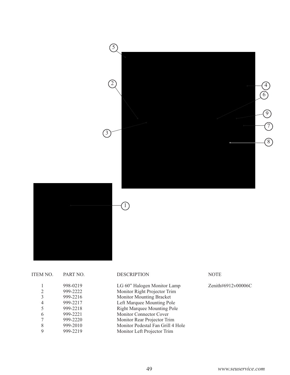 Parts | Sega LTM170E6-L04 User Manual | Page 57 / 66