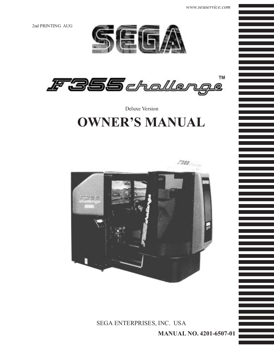 Sega type twin F355 User Manual | 153 pages