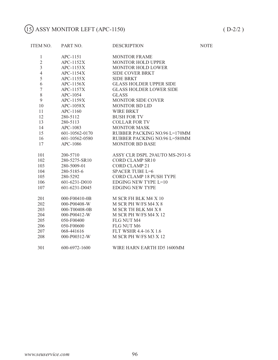 Sega type twin F355 User Manual | Page 103 / 153
