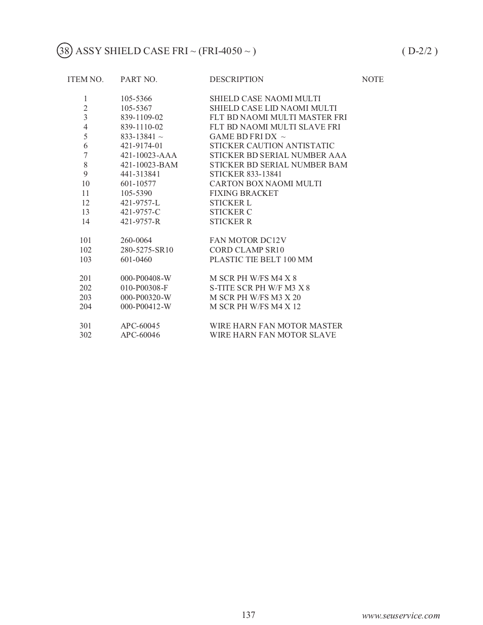 Sega type twin F355 User Manual | Page 144 / 153