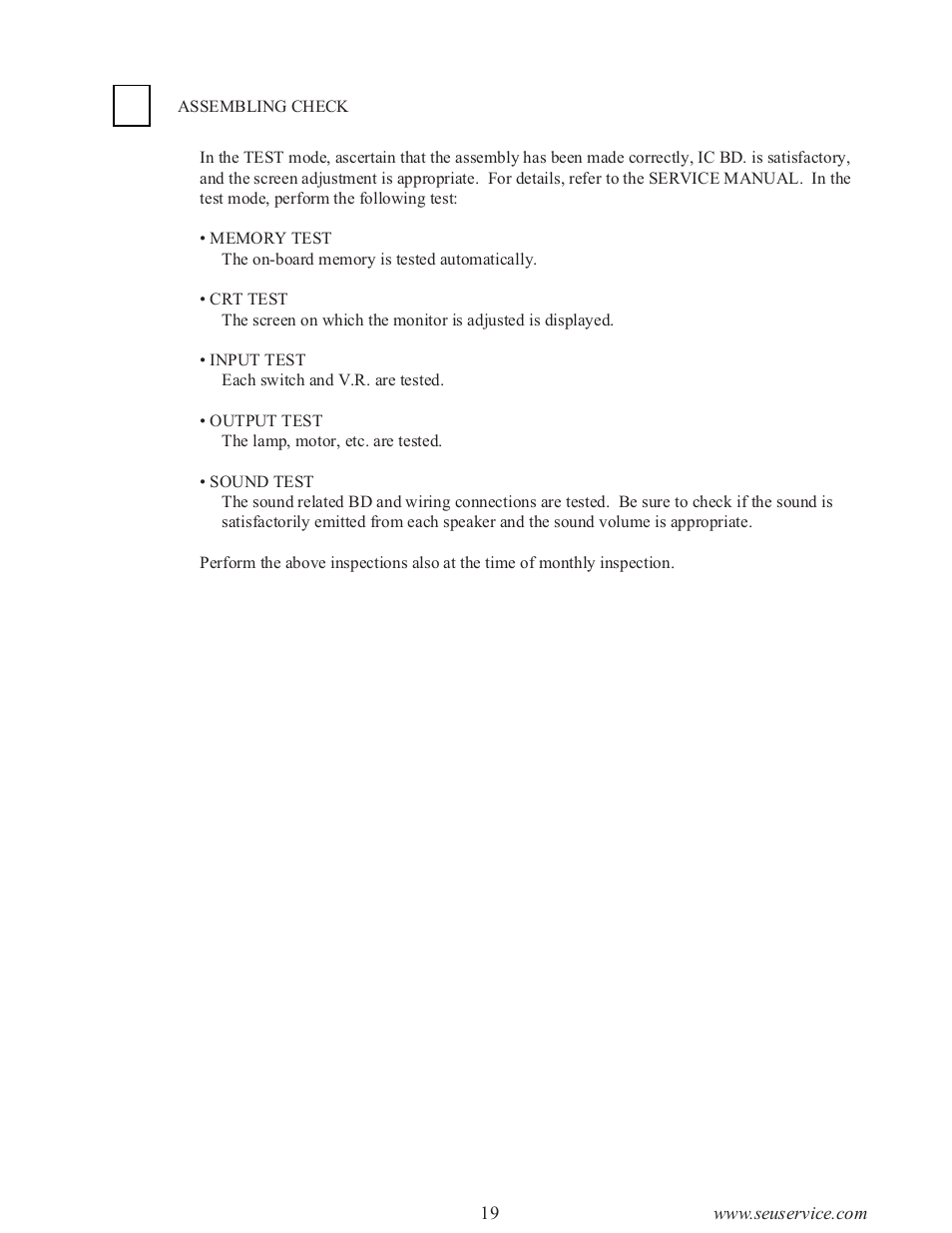 Sega type twin F355 User Manual | Page 26 / 153