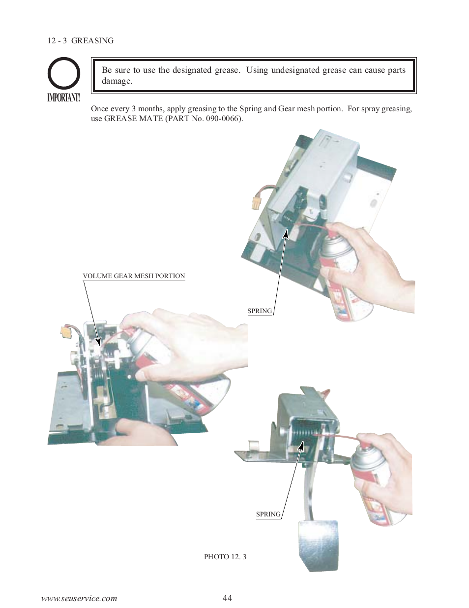 Important | Sega type twin F355 User Manual | Page 51 / 153