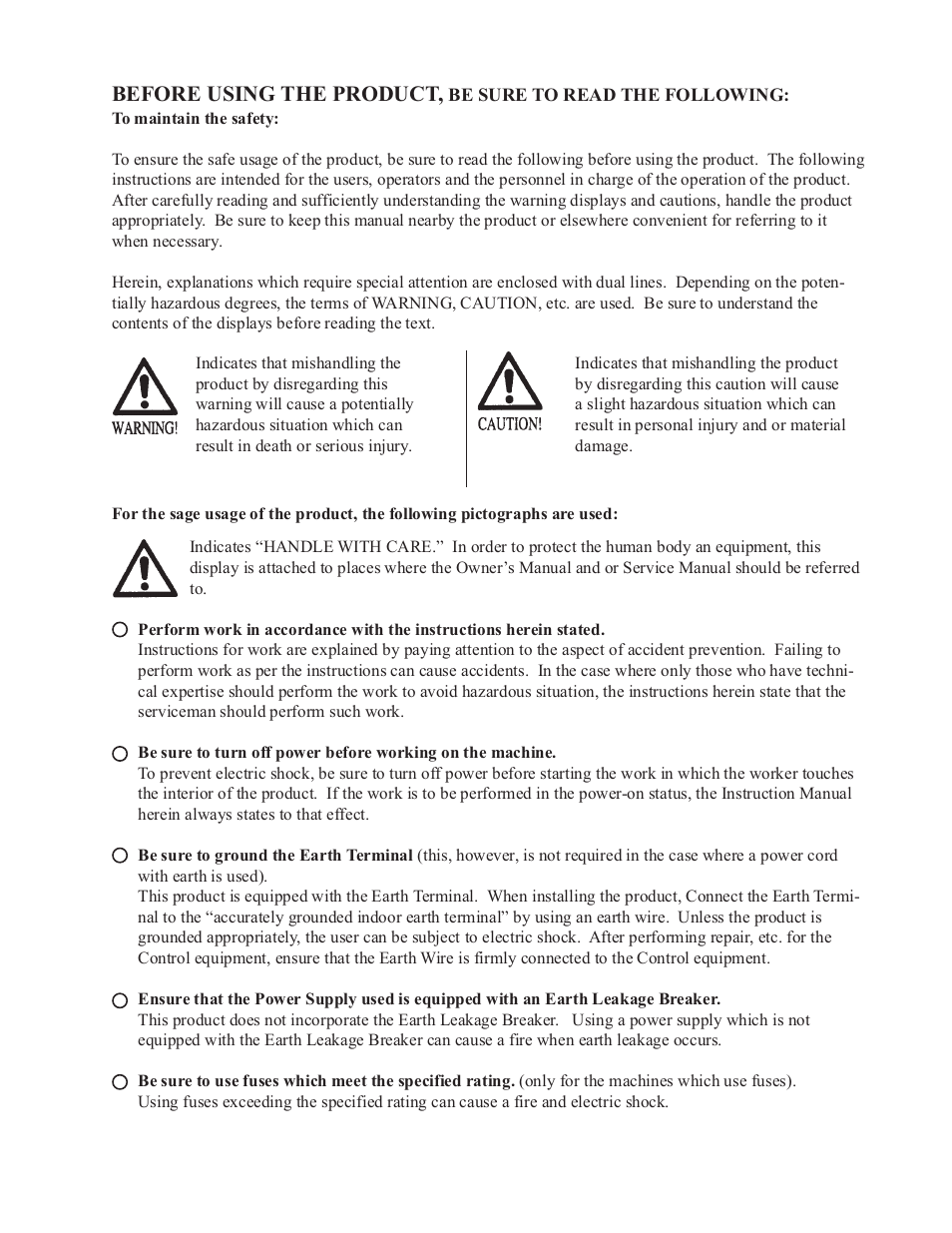 Before using the product | Sega WaveRunner GP User Manual | Page 3 / 182