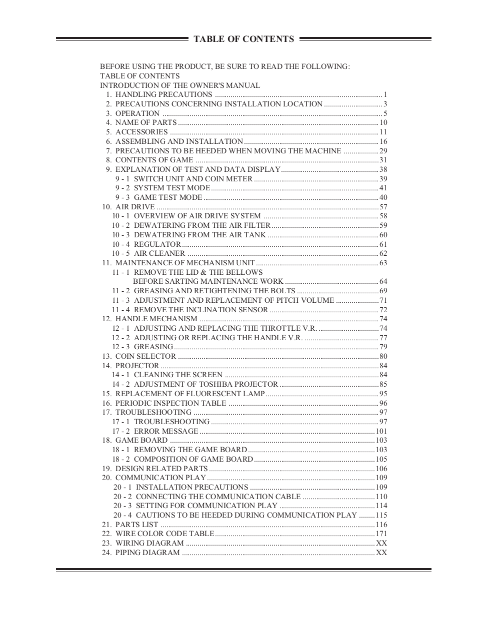Sega WaveRunner GP User Manual | Page 5 / 182