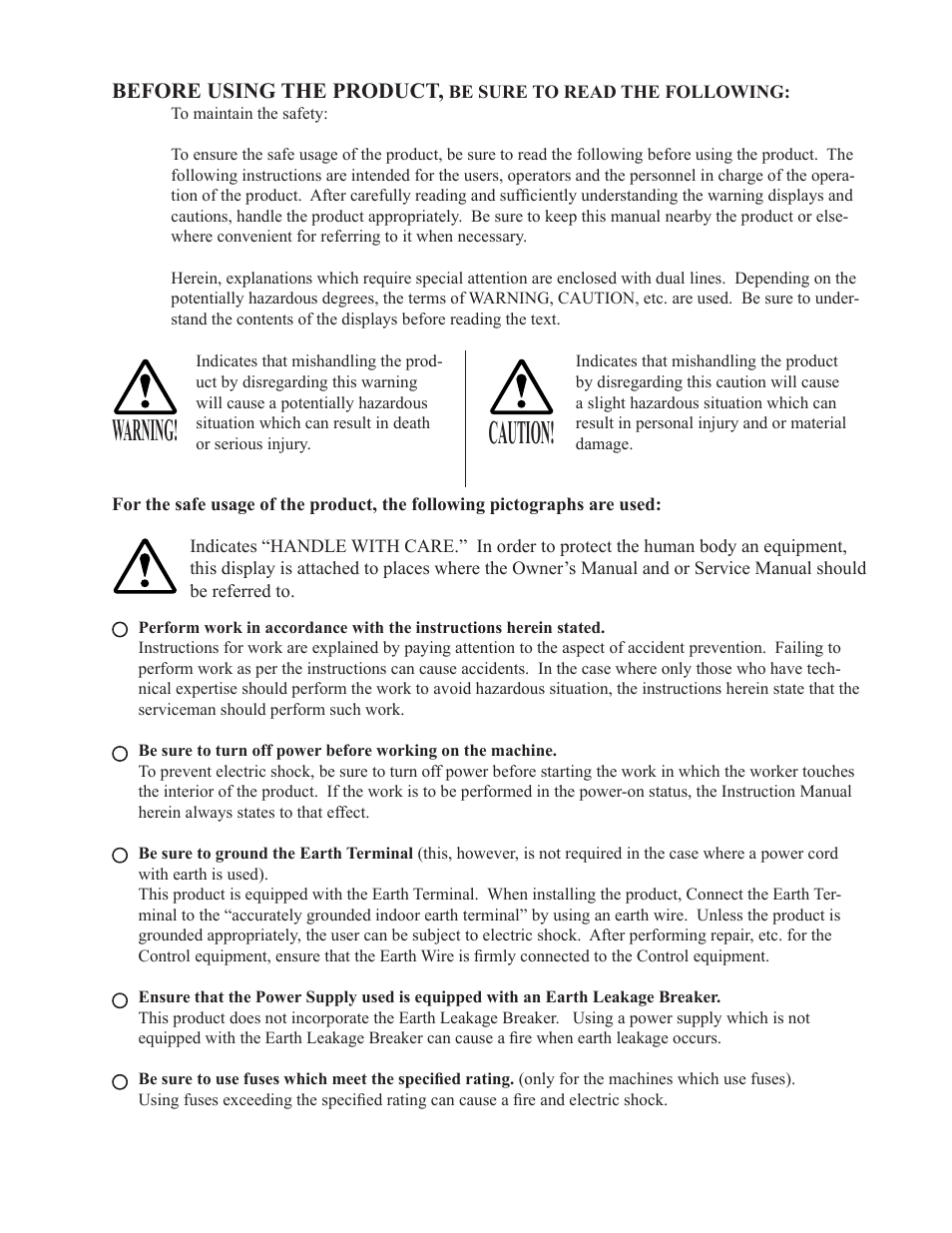 Caution, Warning | Sega INITIAL "D" TYPE TWIN. User Manual | Page 3 / 124