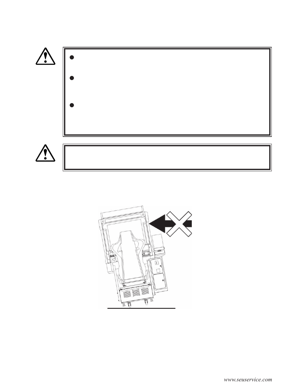 Caution, Warning, Precautions when moving the machine | Sega INITIAL "D" TYPE TWIN. User Manual | Page 41 / 124