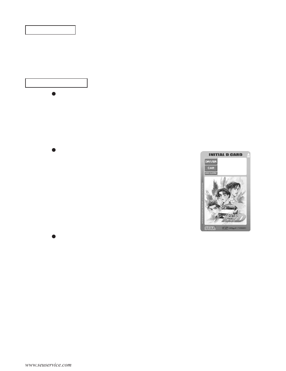 Sega INITIAL "D" TYPE TWIN. User Manual | Page 44 / 124