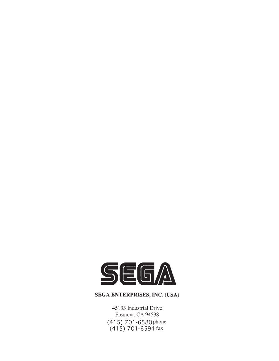 Sega WORLD SERIES '99 User Manual | Page 25 / 25