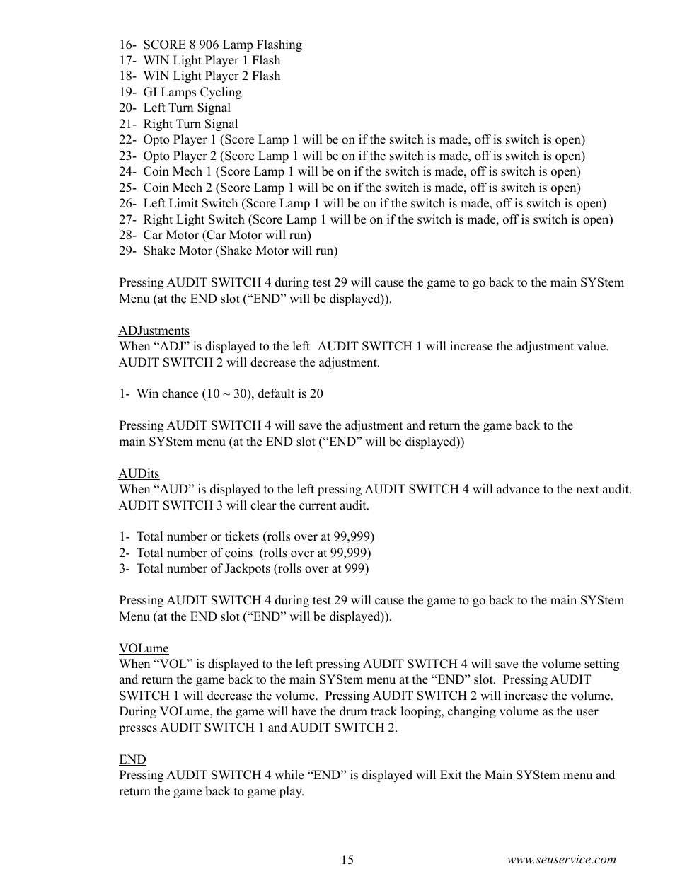 Sega CRAZY TAXI 999-1618 User Manual | Page 23 / 46