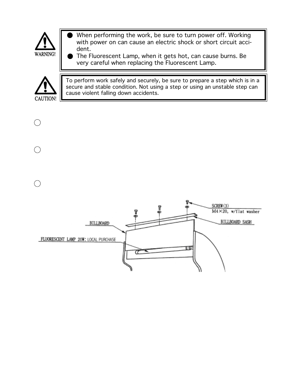 Replacement of fluorescent lamp | Sega Zombie Revenge User Manual | Page 30 / 49