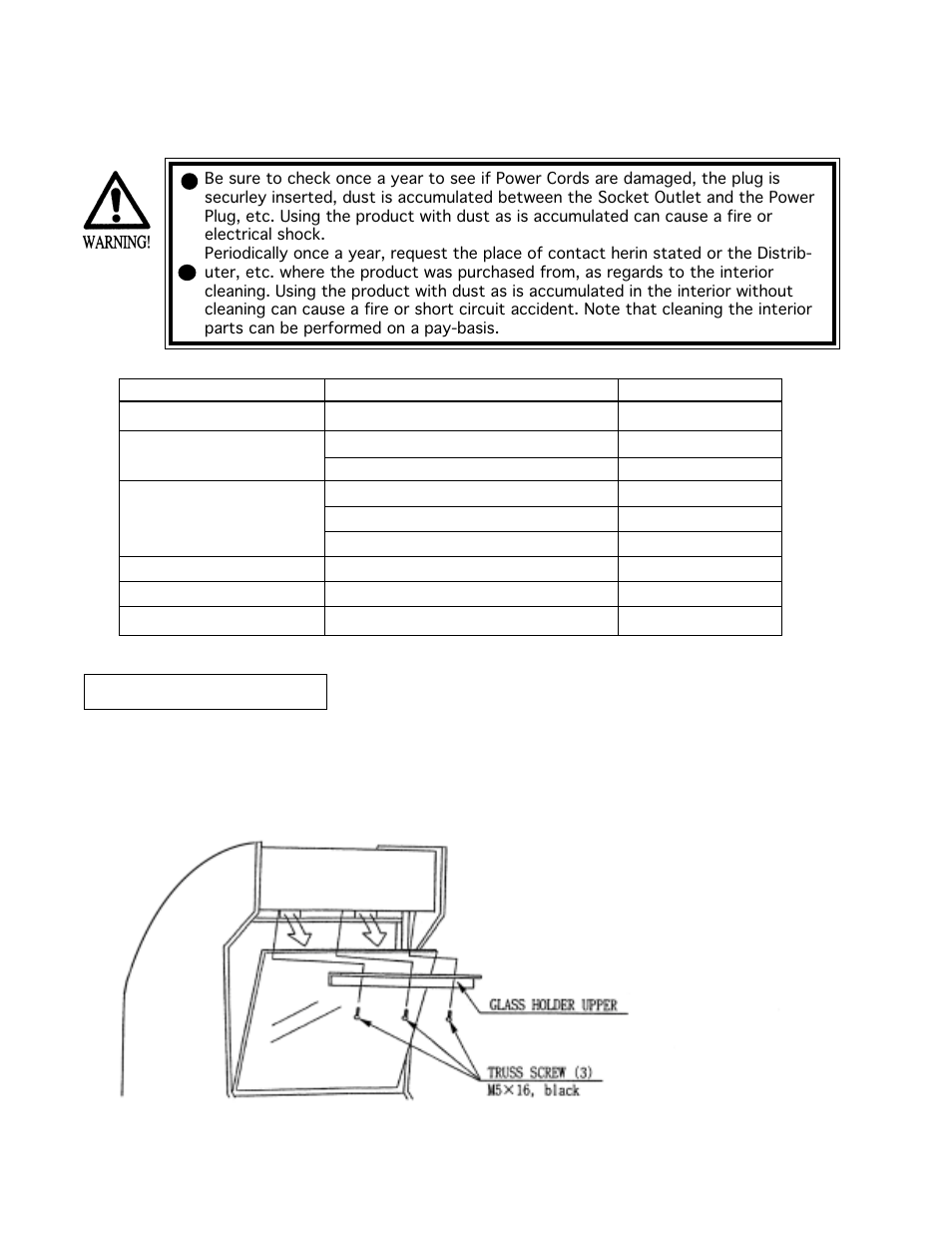 Periodic inspection table | Sega Zombie Revenge User Manual | Page 31 / 49