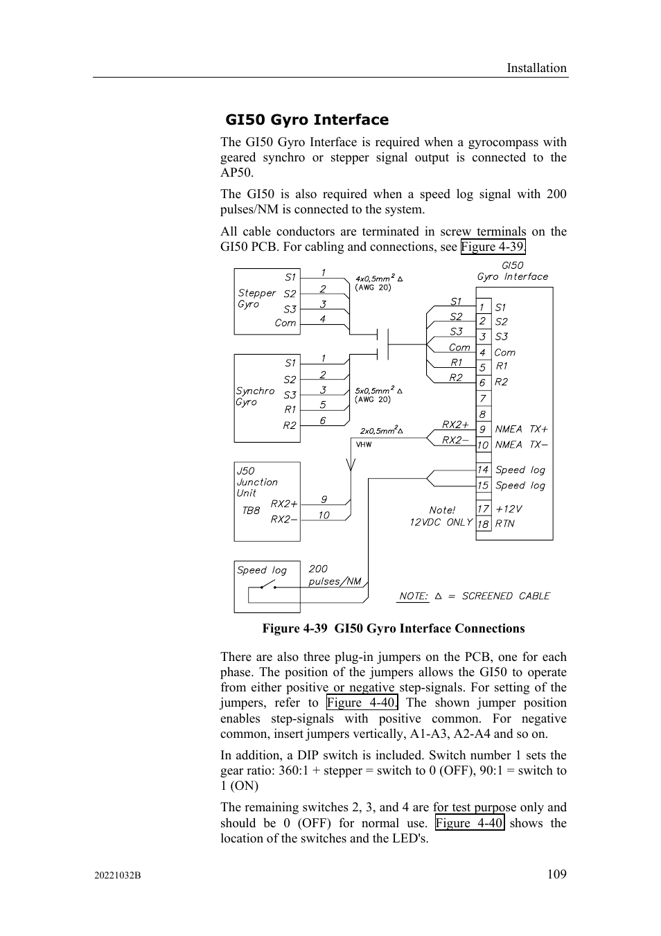 Gi50 gyro interface | Simrad AUTOPILOT SYSTEM AP50 User Manual | Page 111 / 188