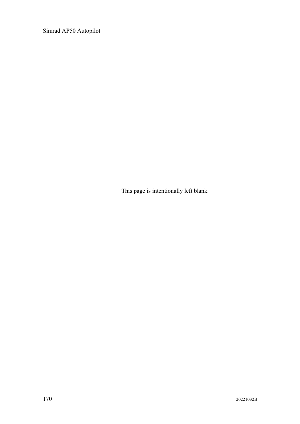 Simrad AUTOPILOT SYSTEM AP50 User Manual | Page 172 / 188