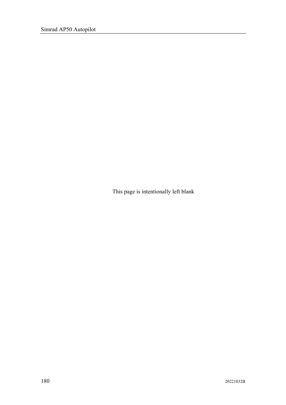 Simrad AUTOPILOT SYSTEM AP50 User Manual | Page 182 / 188