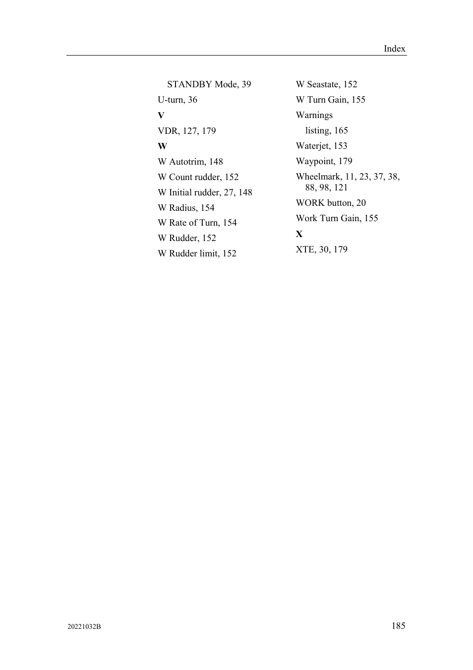Simrad AUTOPILOT SYSTEM AP50 User Manual | Page 187 / 188