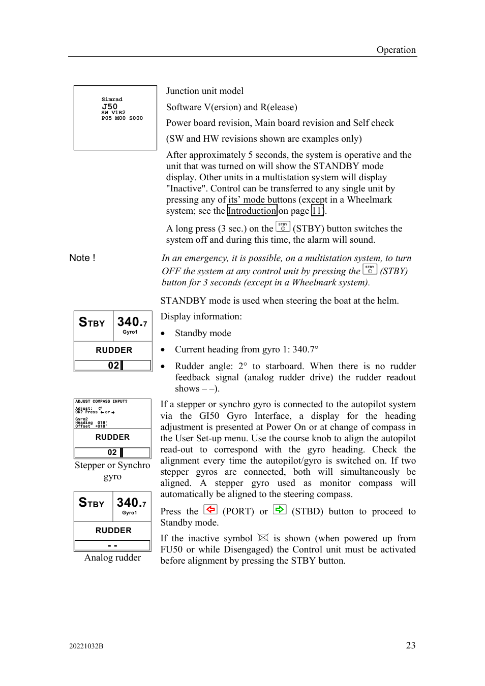 Simrad AUTOPILOT SYSTEM AP50 User Manual | Page 25 / 188