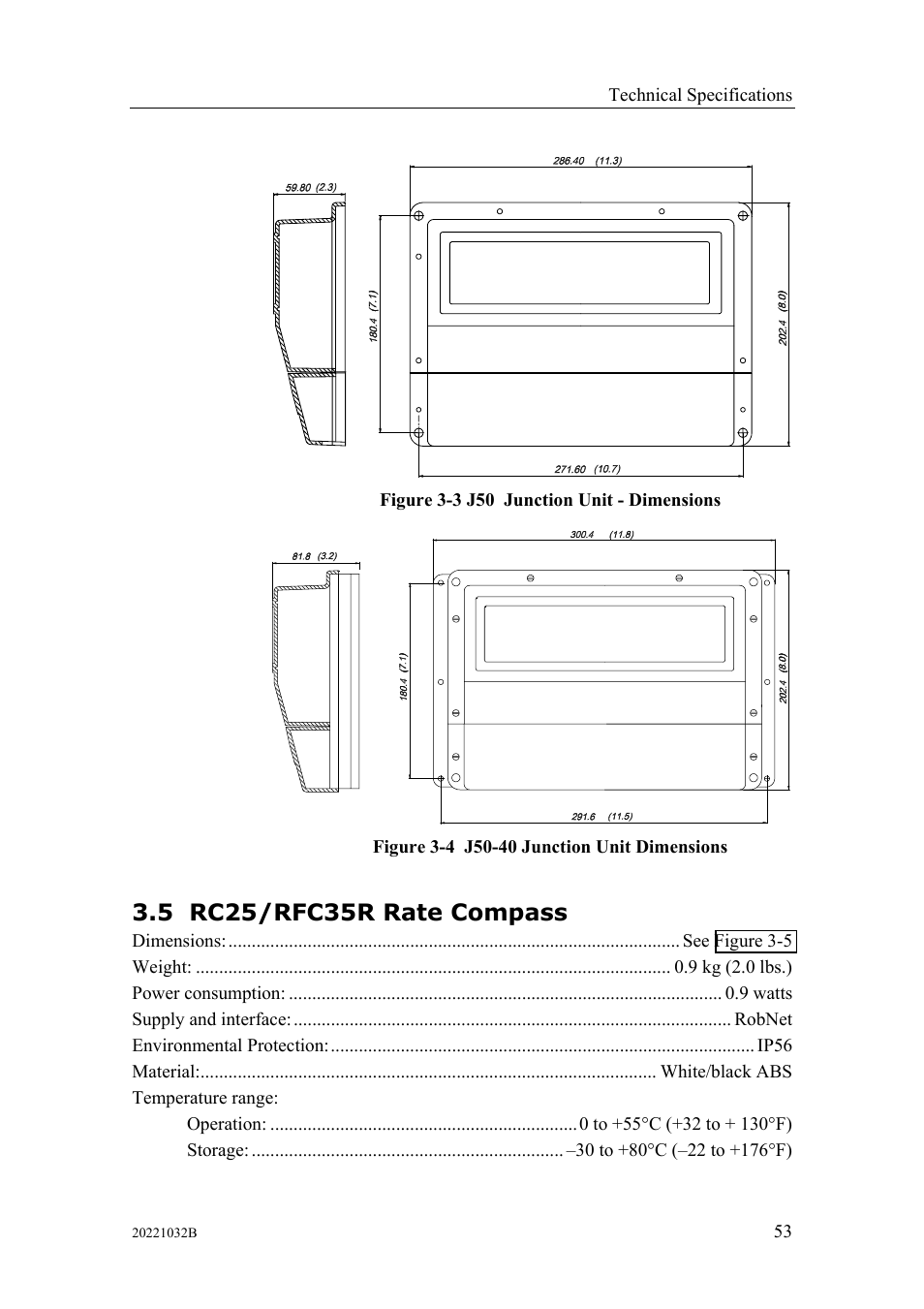 Rc25/rfc35r rate compass, 5 rc25/rfc35r rate compass | Simrad AUTOPILOT SYSTEM AP50 User Manual | Page 55 / 188