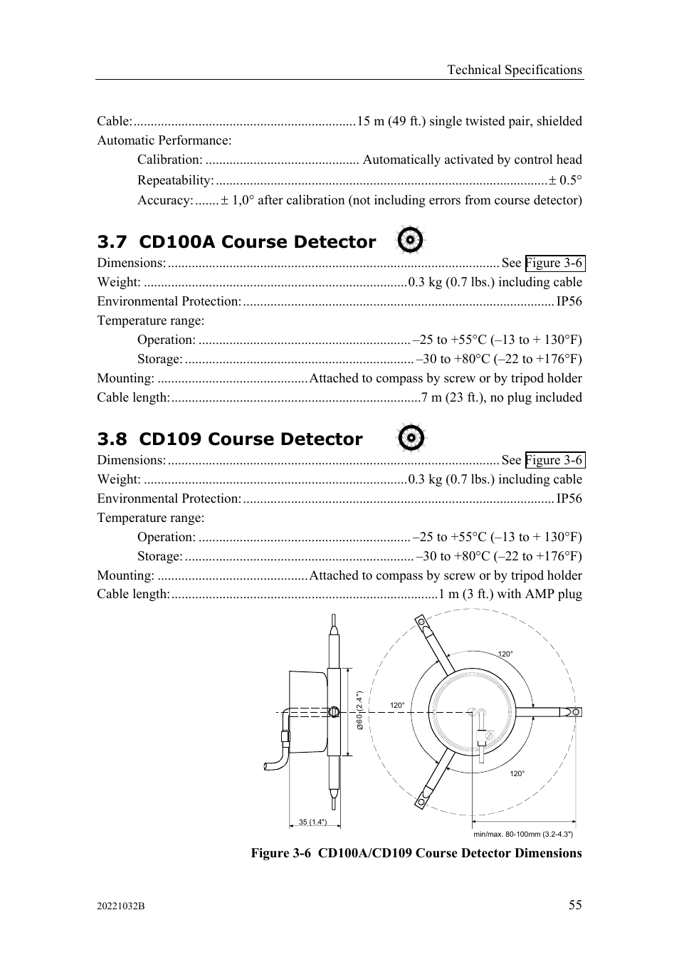 Cd100a course detector, Cd109 course detector, 7 cd100a | Course, Detector, 8 cd109 course detector, 7 cd100a course detector | Simrad AUTOPILOT SYSTEM AP50 User Manual | Page 57 / 188