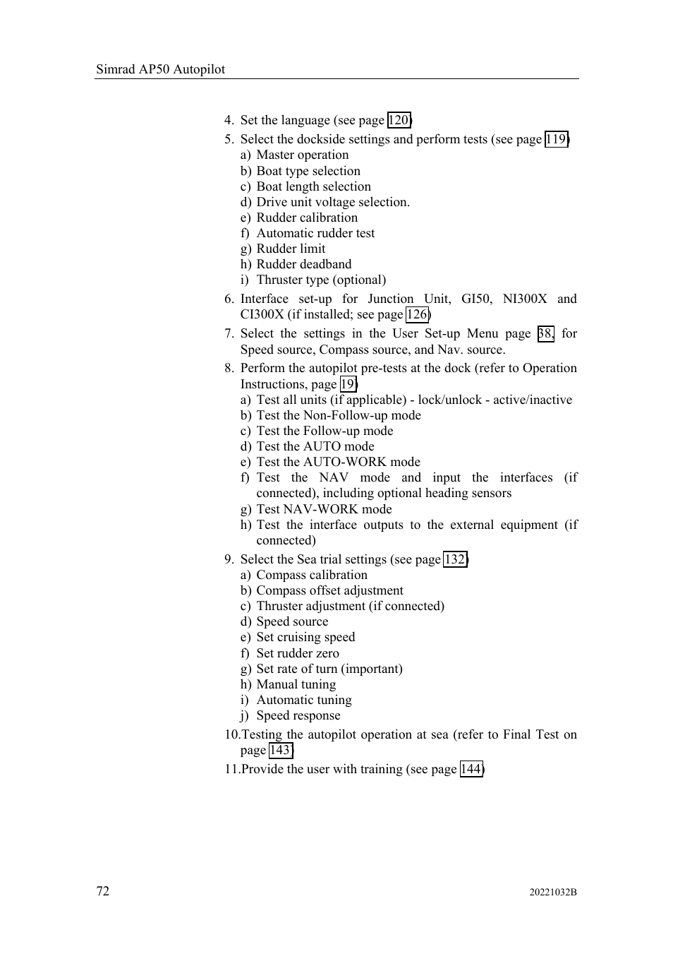 Simrad AUTOPILOT SYSTEM AP50 User Manual | Page 74 / 188