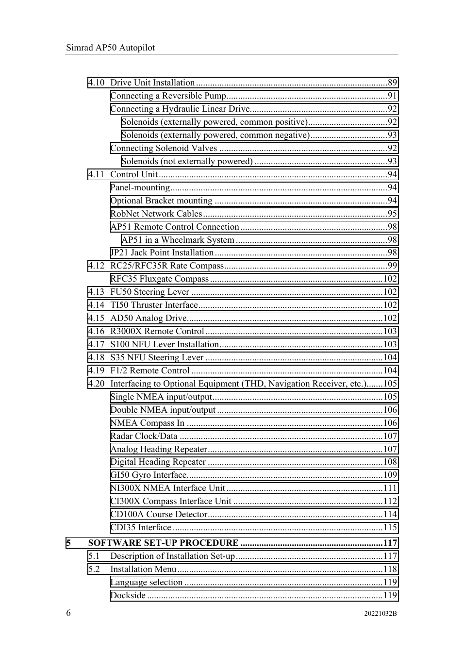 Simrad AUTOPILOT SYSTEM AP50 User Manual | Page 8 / 188